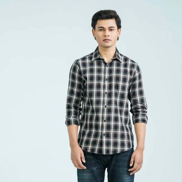 Men’s Black Chocolate Casual Cotton Shirt