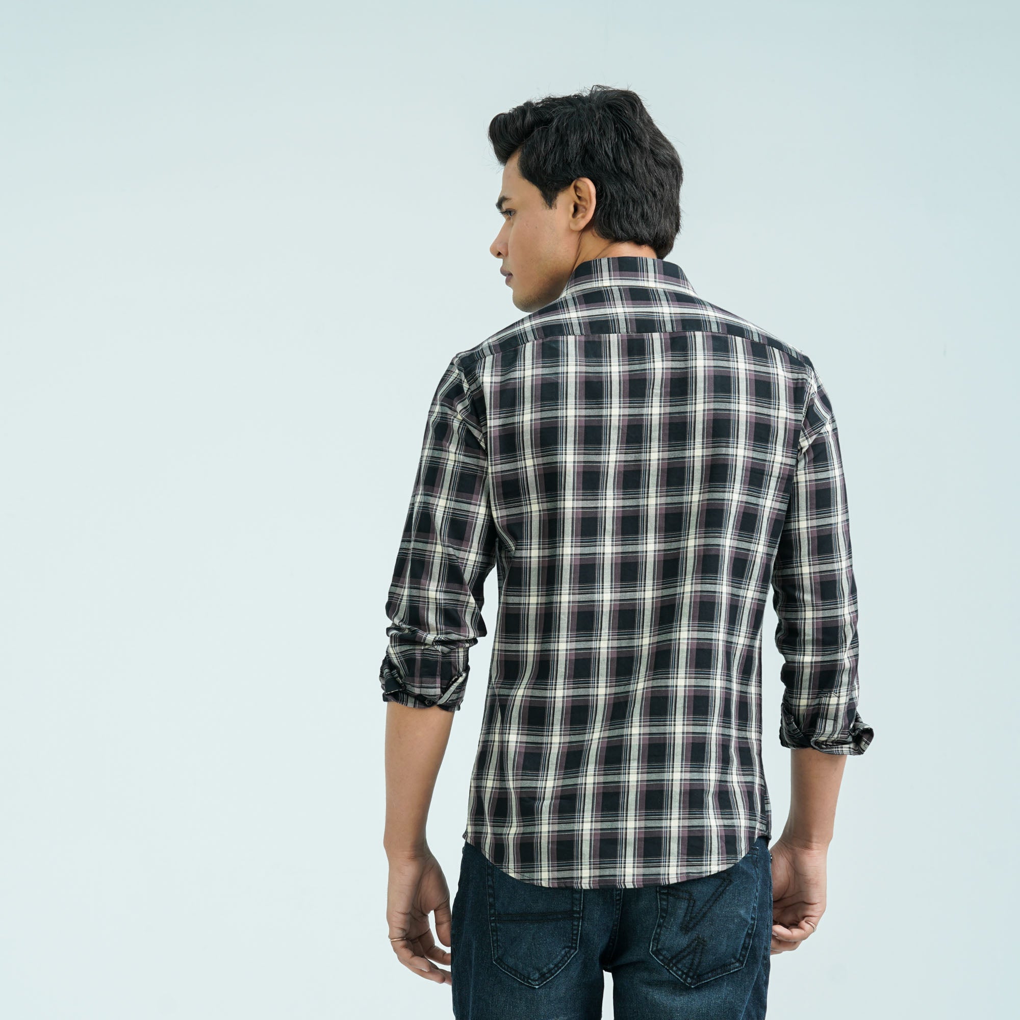 Men’s Black Chocolate Casual Cotton Shirt - 5