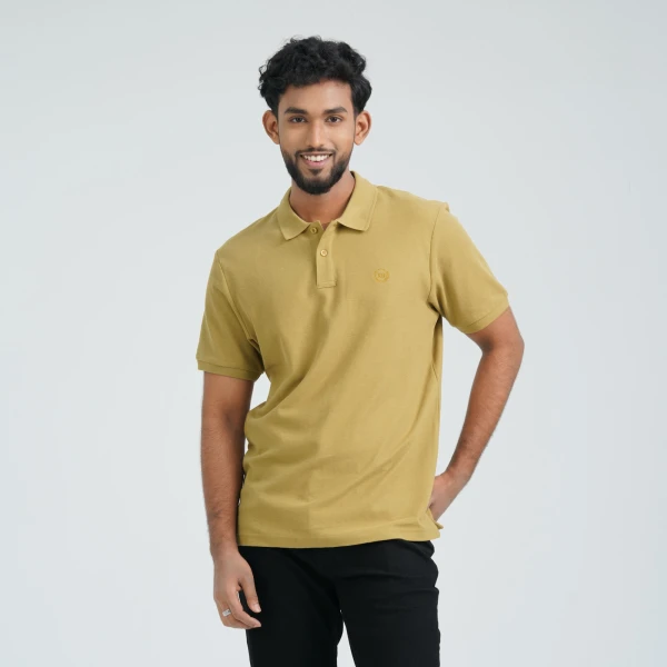 Men’s Olive Cotton Polo