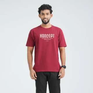 Men’s Cotton Maroon T-Shirt