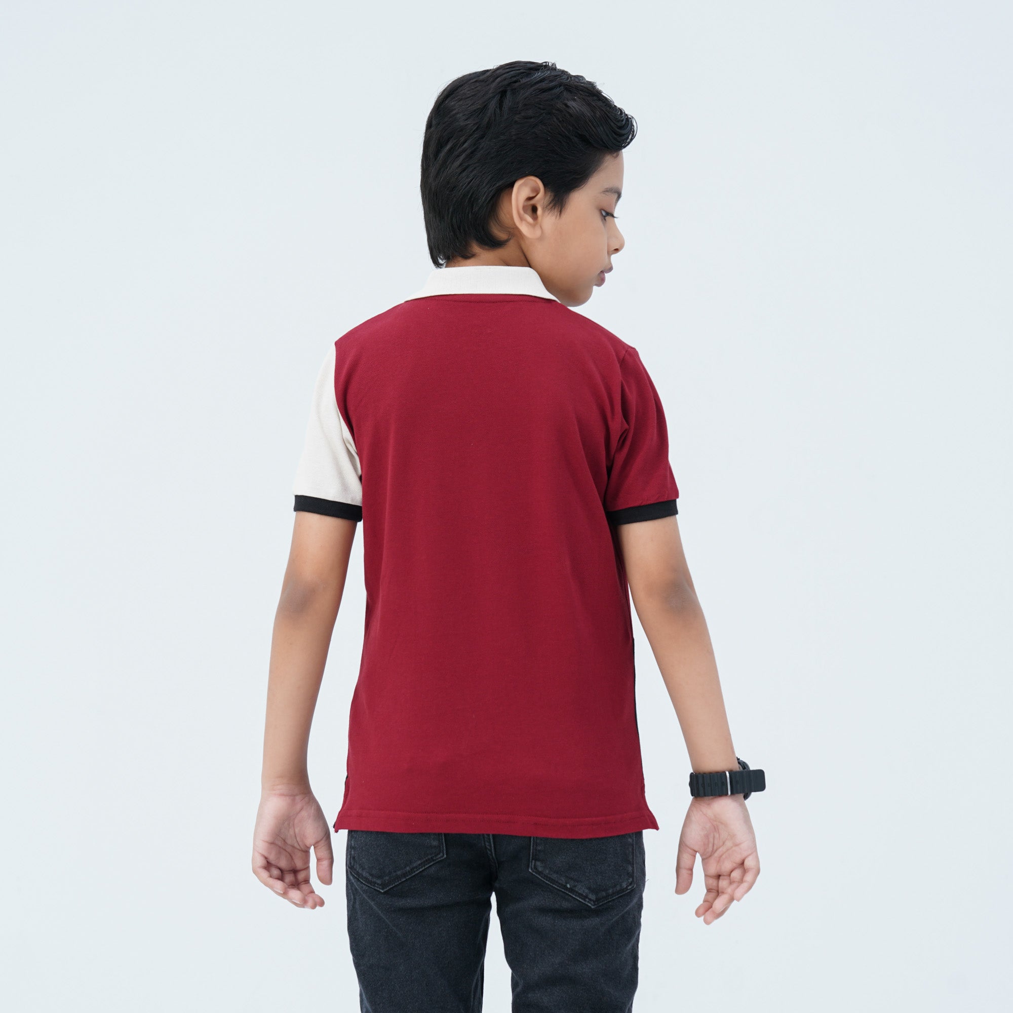 Boy's Multicolor Cotton Polo - 3