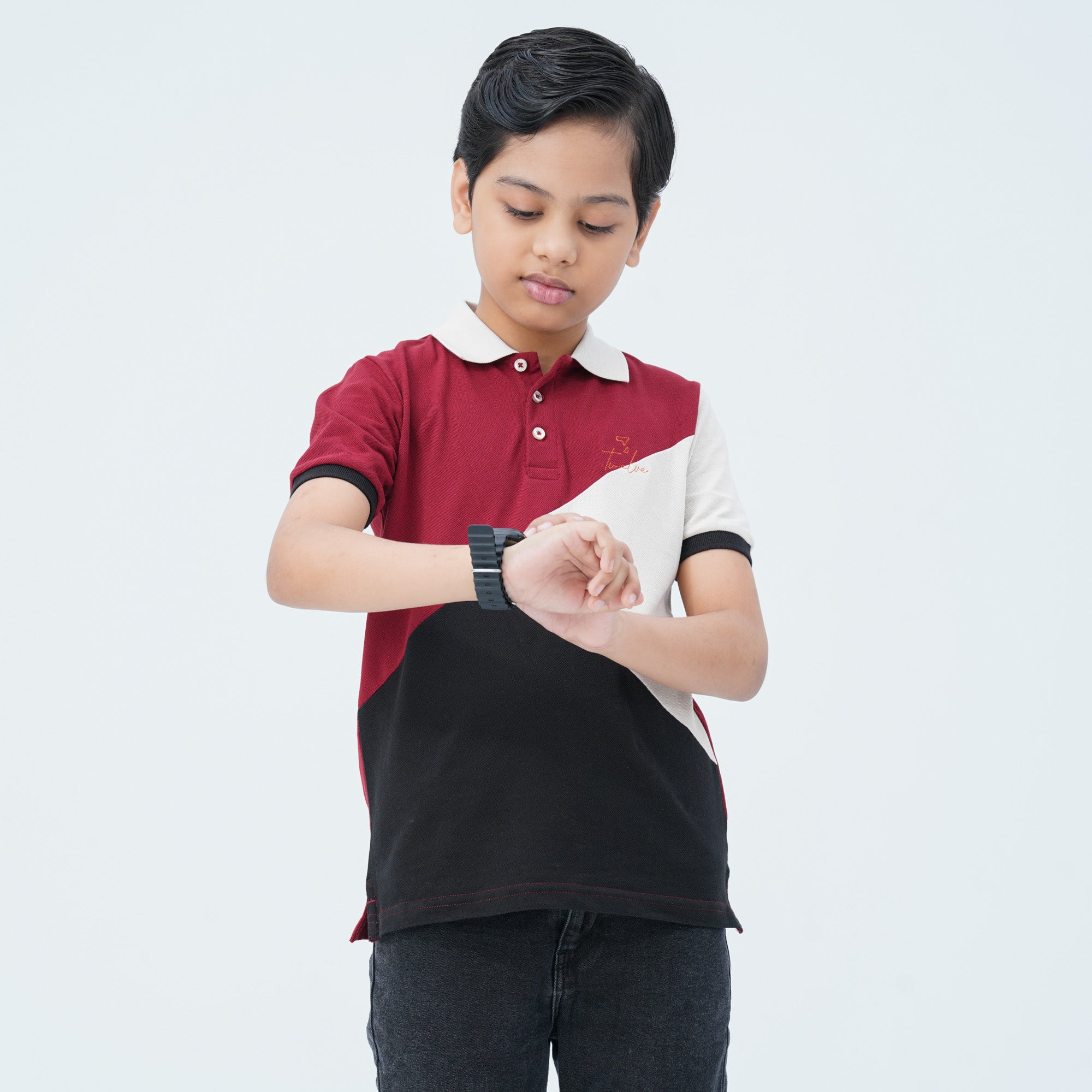Boy's Multicolor Cotton Polo - 4