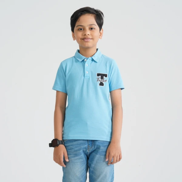 Boy's Sky Blue Polo