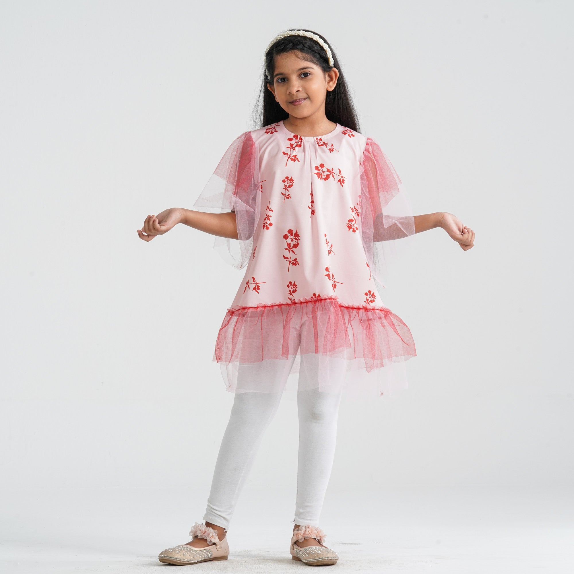 Girl's Pink Frock - 5