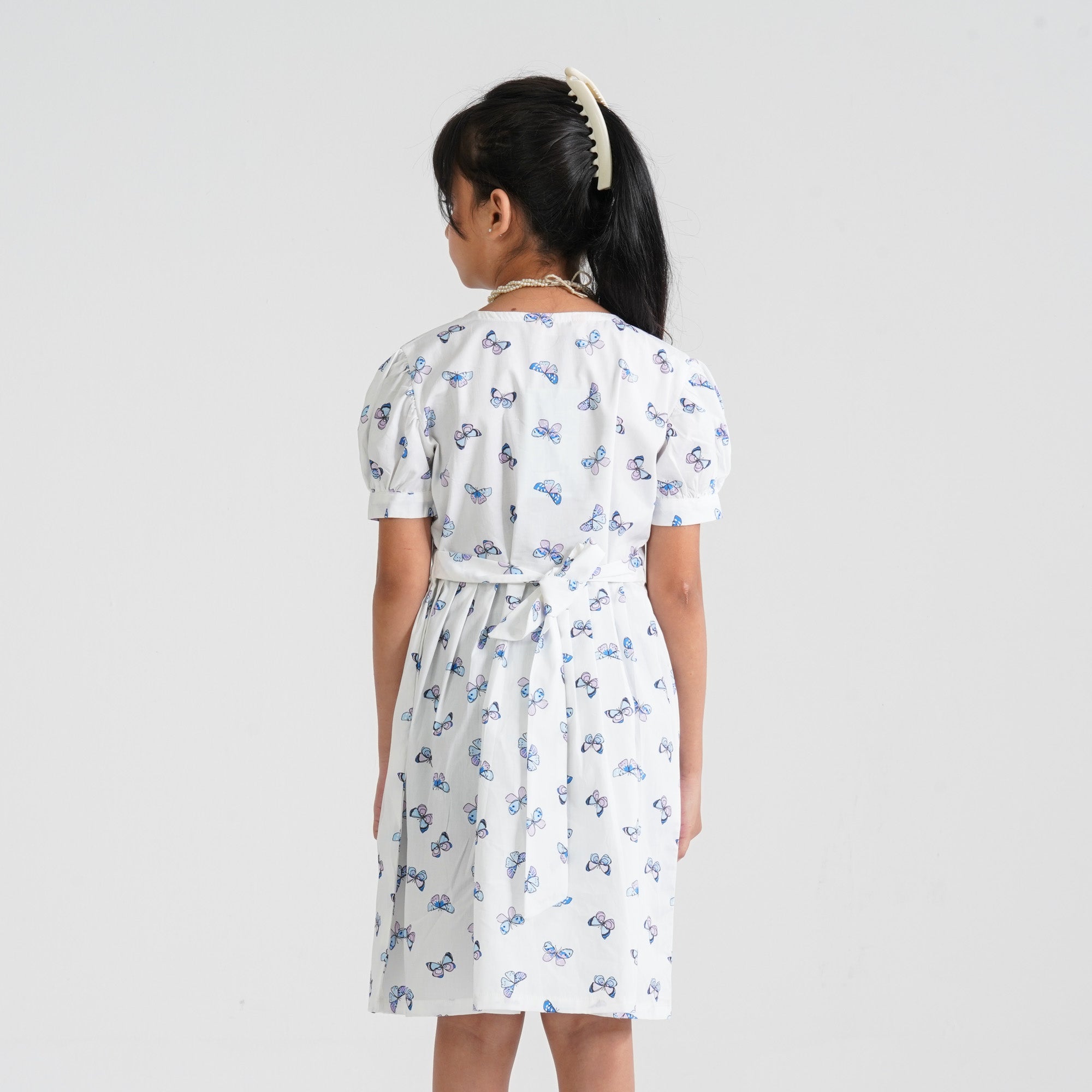 Girl's Cotton Flared Frock - 4