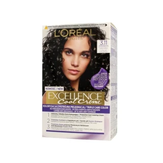 L'Oréal Paris Excellence Cool Creme Permanent Hair Dye #3.11 Ultra Ash Dark Brown