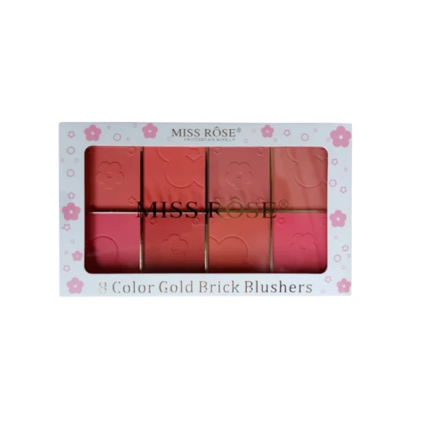 Miss Rose Brick Blusher Palette (8-color)