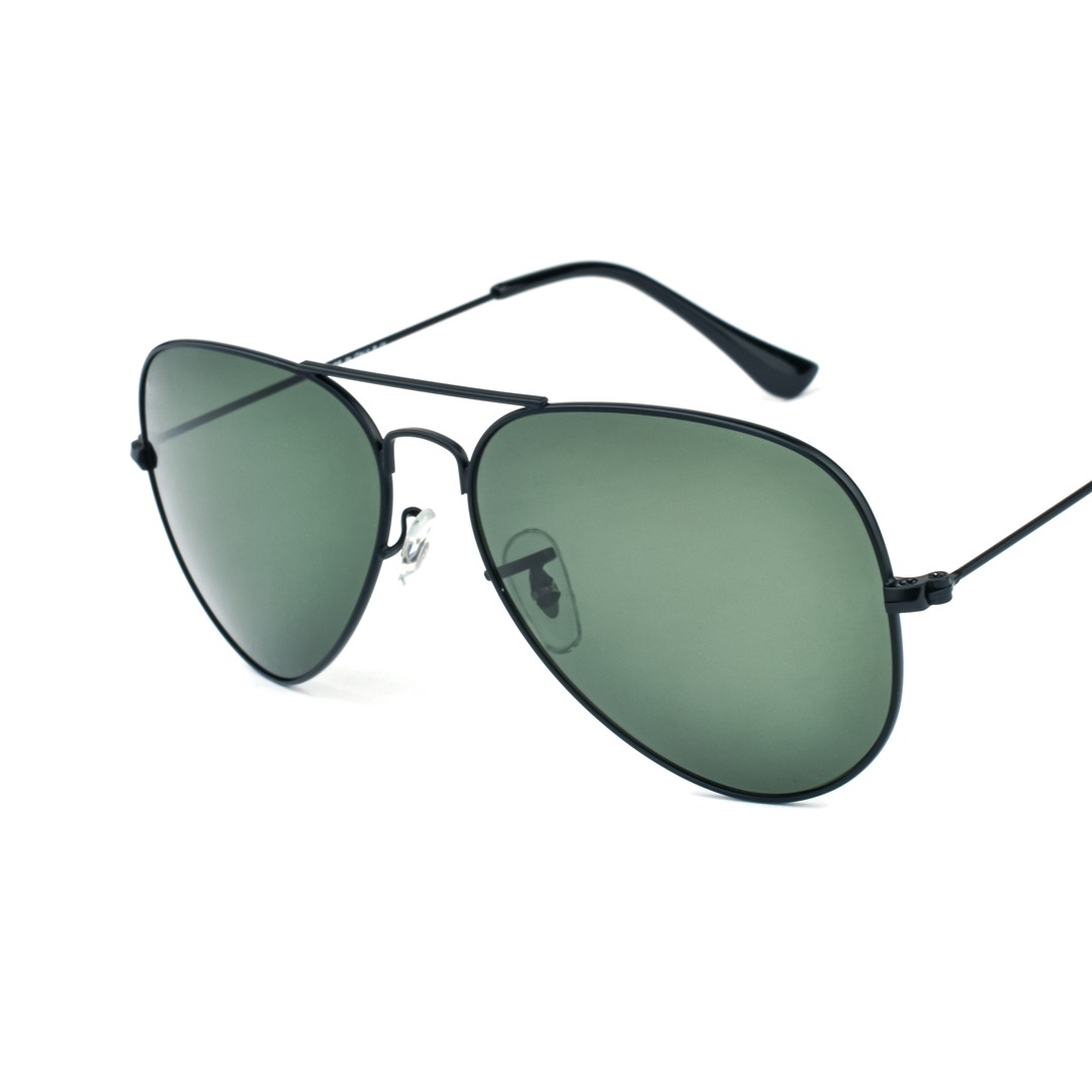 Double Bridge Aviator Sunglasses RBS3026 GUN GRN - 2